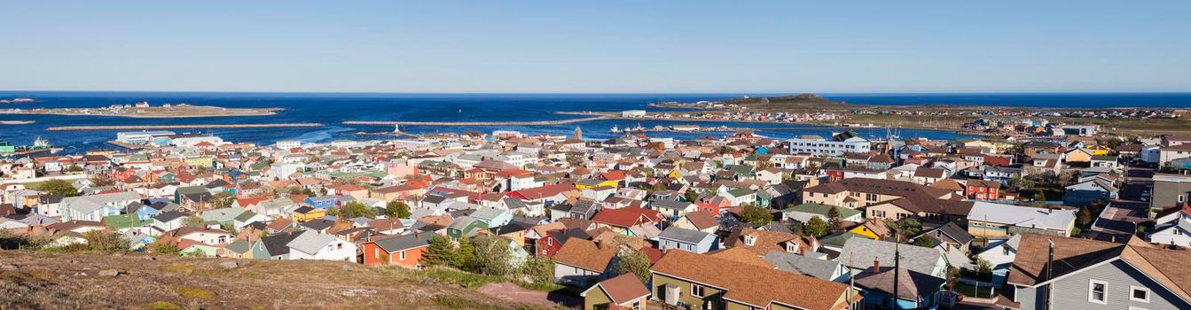 Saint Pierre panorama. Saint Pierre, Saint Pierre and Miquelon.