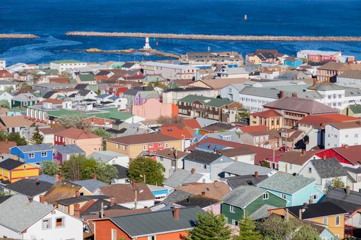 Saint Pierre panorama. Saint Pierre, Saint Pierre and Miquelon.