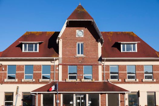 Saint Pierre harbor building. Saint Pierre, Saint Pierre and Miquelon.