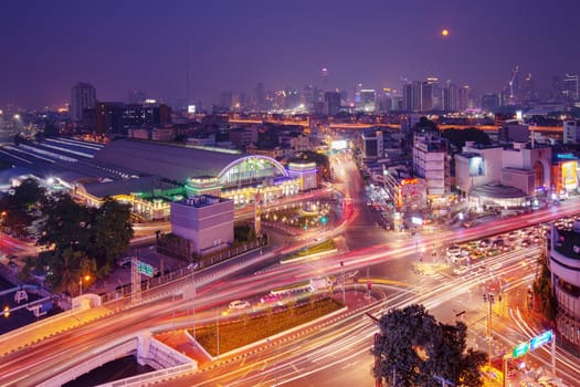BANGKOK, THAILAND - 22 Dec 2018  :Bangkok Railway Station, Hua Lamphong in transportation concept.