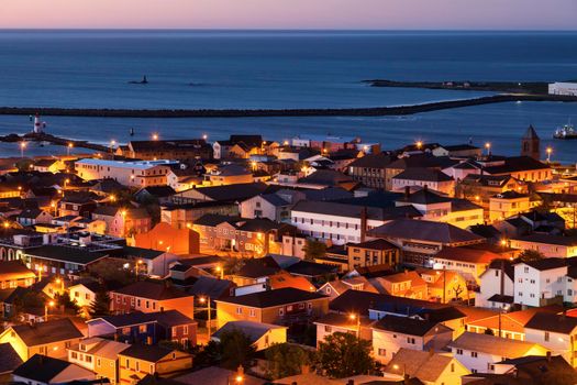 Saint Pierre panorama. Saint Pierre, Saint Pierre and Miquelon.