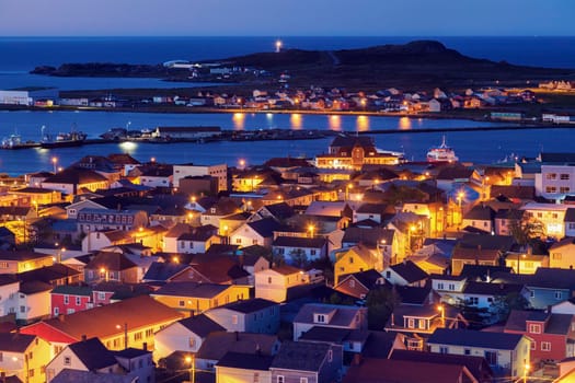 Saint Pierre panorama. Saint Pierre, Saint Pierre and Miquelon.