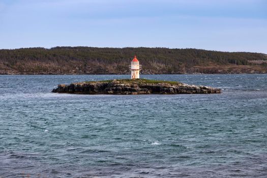 Manuel Island Lighthouse, Newfoundland. Newfoundland and Labrador, Canada.