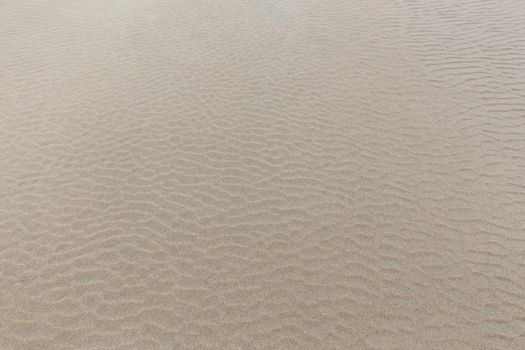 Sand surface on the beach Wave pattern
