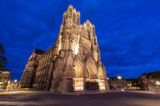 Cathedral of Our Lady of Reims. Reims, Grand Est, France.