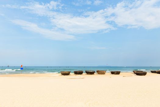 My Khe beach is a beautiful beach in Danang city , Vietnam.