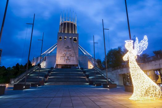 Liverpool Metropolitan Cathedral. Liverpool, North West England, Poland.