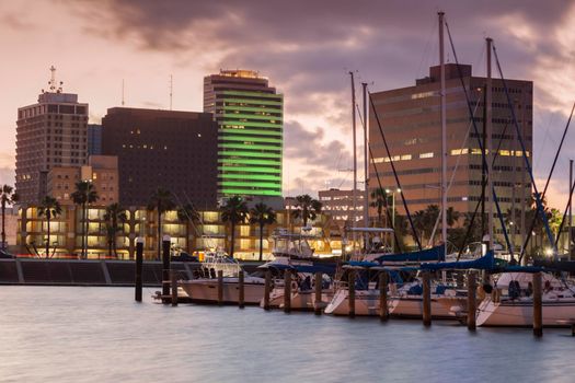 Architecture of Corpus Christi. Corpus Christi, Texas, USA.