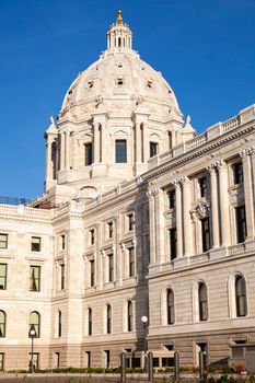 Minnesota State Capitol  Building in St. Paul. St. Paul, Minnesota, USA.