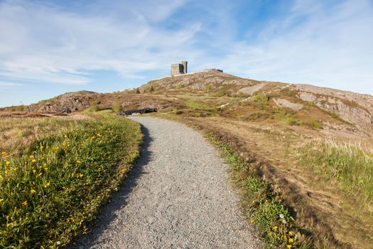 Cabot Tower on Signal Hill in St John's, Newfoundland. St. John's, Newfoundland and Labrador, Canada.
