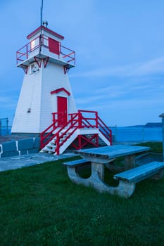 Fort Amherst Lighthouse in St. John's. St. John's, Newfoundland and Labrador, Canada.