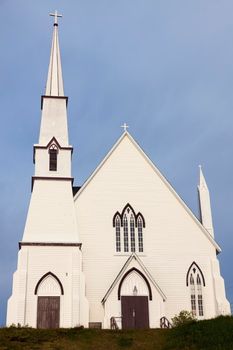 Saints Peter and Paul Roman Catholic Church in King's Cove. King's Cove, Newfoundland and Labrador, Canada.
