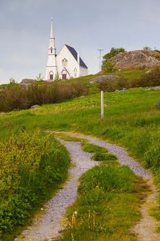 Saints Peter and Paul Roman Catholic Church in King's Cove. King's Cove, Newfoundland and Labrador, Canada.