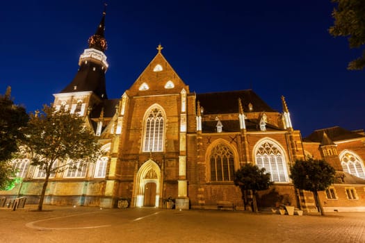 St. Quentin Cathedral in Hasselt. Hasselt, Flemish Region, Belgium.