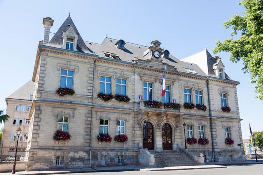 Creil City Hall. Creil, Hauts-de-France, France.
