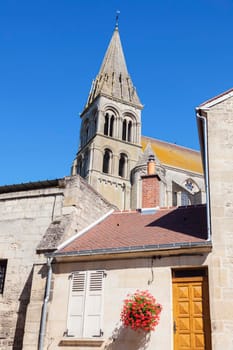 St Nicolas Abbey in Saint-Leu-d'Esserent. Saint-Leu-d'Esserent, Hauts-de-France, France.
