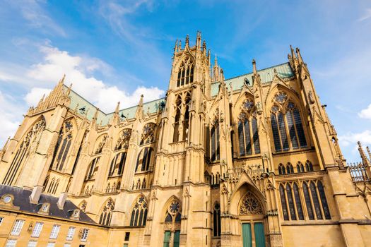 Cathedral of Saint Stephen in Metz. Metz, Grand Est, France.