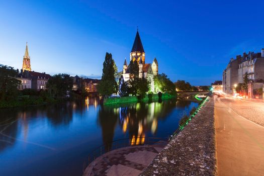 New Protestant Church in Metz. Metz, Grand Est, France.