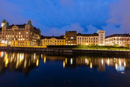 Panorama of Malmo. Malmo, Scania, Sweden.