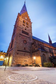 St Petri Cathedral in Malmo. Malmo, Scania, Sweden.