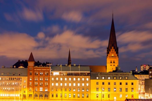St Petri Cathedral in Malmo. Malmo, Scania, Sweden.