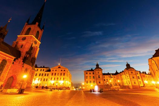 Riddarholmen Church in Stockholm. Stockholm, Sodermanland and Uppland, Sweden.