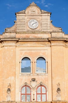 Piazza Vittorio Veneto in Matera. Matera, Basilicata, Italy