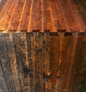 Wooden Rustic texture or background. Aged wood wall and boards