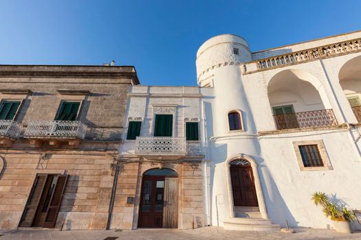 Architecture of Cisternino seen afternoon. Cisternino, Apulia, Italy.