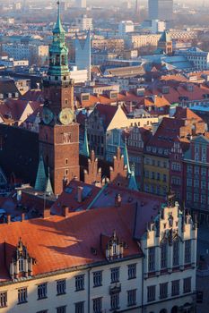 Old City Hall on Market Square in Wroclaw. Wroclaw, Lower Silesian, Poland.
