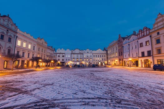Pernstynske Square in Pardubice. Pardubice, Bohemia, Czech Republic.