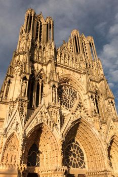 Cathedral of Our Lady of Reims. Reims, Grand Est, France.