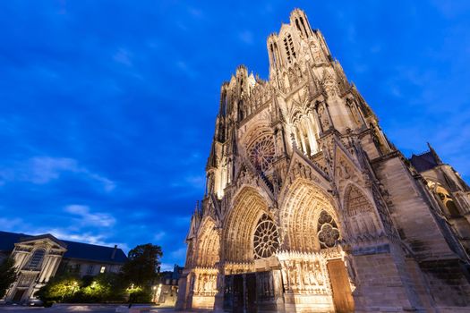 Cathedral of Our Lady of Reims. Reims, Grand Est, France.
