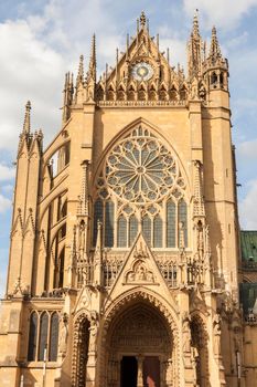 Cathedral of Saint Stephen in Metz. Metz, Grand Est, France.