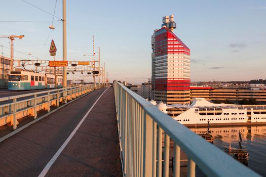 Panorama of Gothenburg. Gothenburg, Vasstergotland and Bohuslan, Sweden.