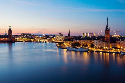 Panorama of Stockholm. Stockholm, Sodermanland and Uppland, Sweden.