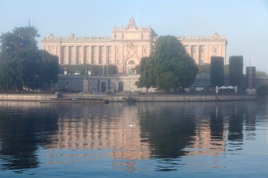 Parliament of Sweden in Stockholm. Stockholm, Sodermanland and Uppland, Sweden.