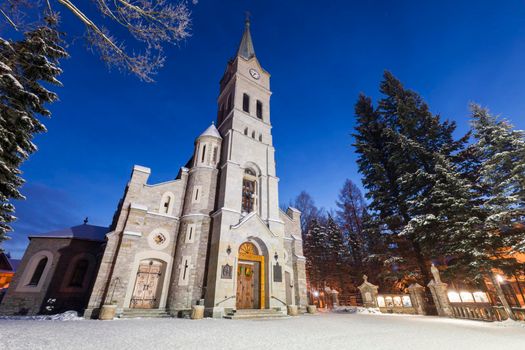 Church of the Holy Family in Zakopane. Zakopane, Lesser Poland, Poland.