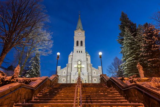 Church of the Holy Family in Zakopane. Zakopane, Lesser Poland, Poland.
