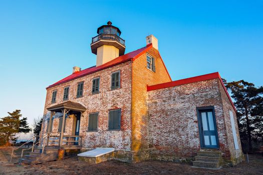 East Point Lighthouse in New Jersey. New Jersey, USA.