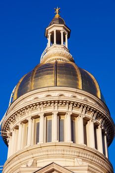 Trenton - dome of State Capitol Building. Trenton, New Jersey, USA.