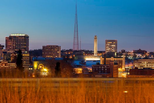 Kansas City panorama. Kansas City, Missouri, USA.
