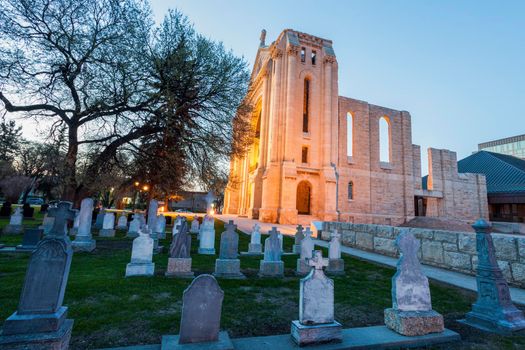 St Boniface Cathedral in Winnipeg. Winnipeg , Manitoba, Canada.