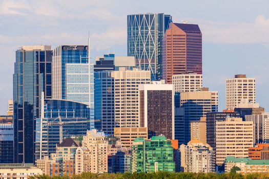 Calgary - panorama of city. Calgary, Alberta, Canada.