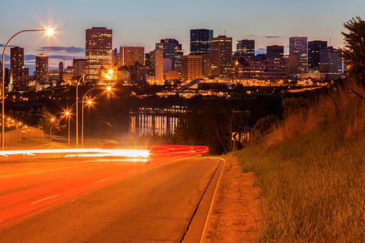 Modern architecture of Edmonton. Edmonton, Alberta, Canada.