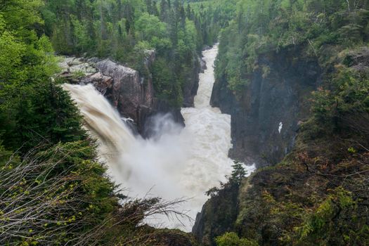 Aguasabon Falls and Gorge. Thunder Bay District, Ontario, Canada.