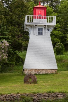Kagawong Lighthouse on Manitoulin Island. Manitoulin Island, Ontario, Canada.