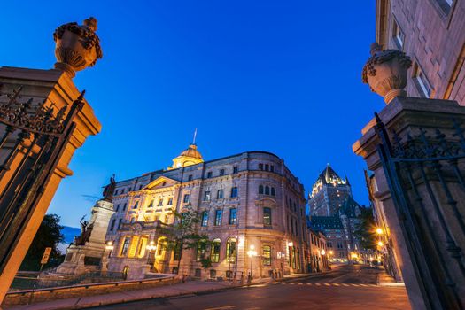 Old architecture of Quebec City. Quebec City, Quebec, Canada.