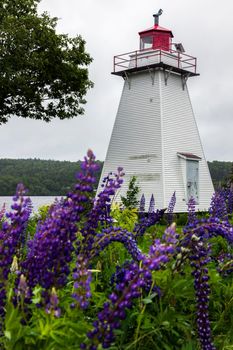 Belyeas Point Lighthouse in New Brunswick. New Brunswick, Canada.