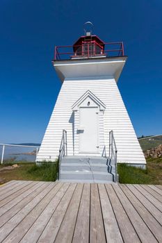 Cape Enrage Lighthouse in the Bay of Fundy. New Brunswick, Canada.